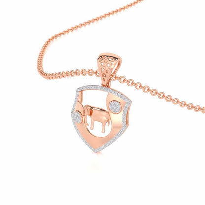 Cuteness Silver Pendant - Rose Gold - Image 2