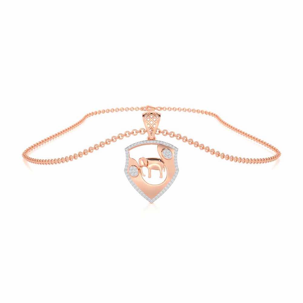 Cuteness Silver Pendant - Rose Gold - Image 3