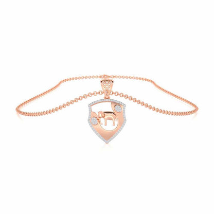 Cuteness Silver Pendant - Rose Gold - Image 3