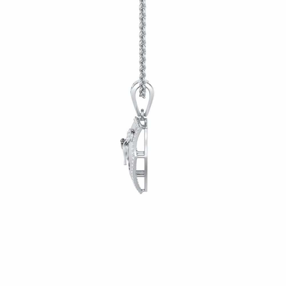 Cuteness Silver Pendant - White Gold - Image 4