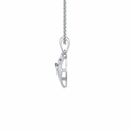 Cuteness Silver Pendant - White Gold - Image 4
