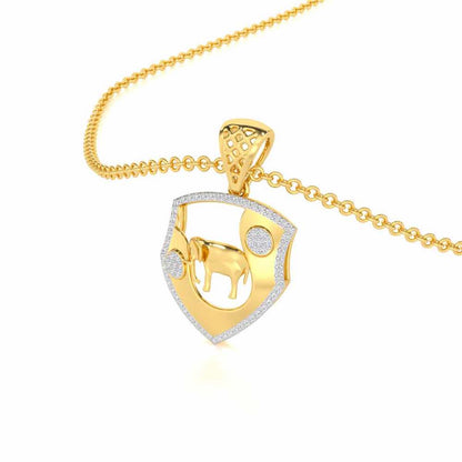 Cuteness Silver Pendant - Yellow Gold - Image 2