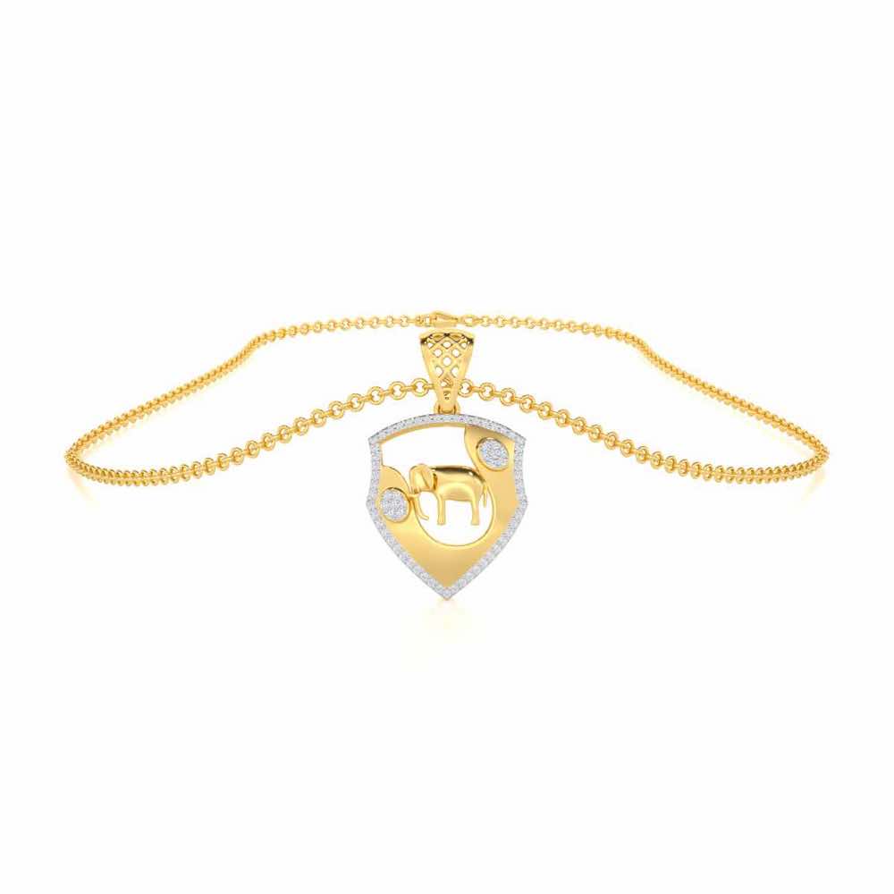 Cuteness Silver Pendant - Yellow Gold - Image 3