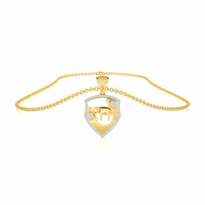 Cuteness Silver Pendant - Yellow Gold - Image 3