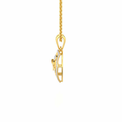 Cuteness Silver Pendant - Yellow Gold - Image 4