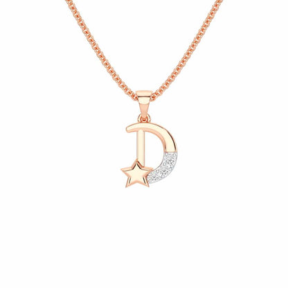 D-Glint Silver Pendant - Rose Gold - Image 1