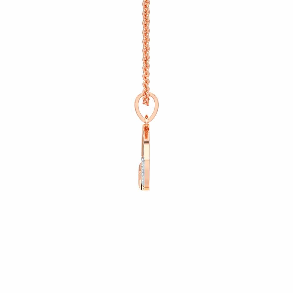D-Glint Silver Pendant - Rose Gold - Image 3