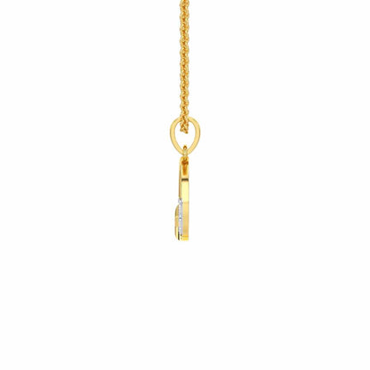D-Glint Silver Pendant - Yellow Gold - Image 3