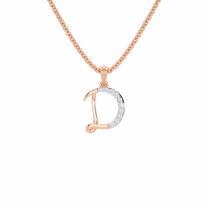 D-Luke Silver Pendant - Rose Gold - Image 1