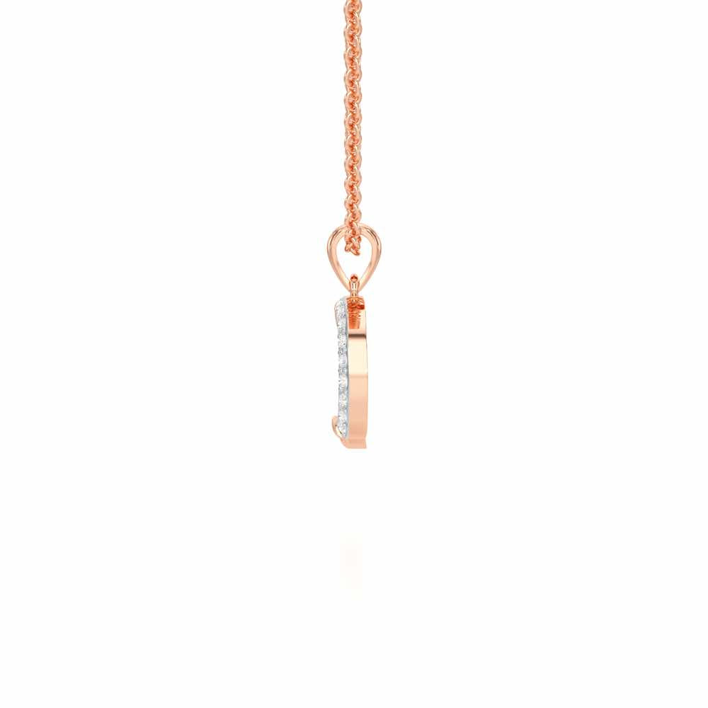 D-Luke Silver Pendant - Rose Gold - Image 3