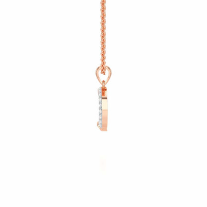 D-Luke Silver Pendant - Rose Gold - Image 3
