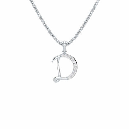 D-Luke Silver Pendant - White Gold - Image 1