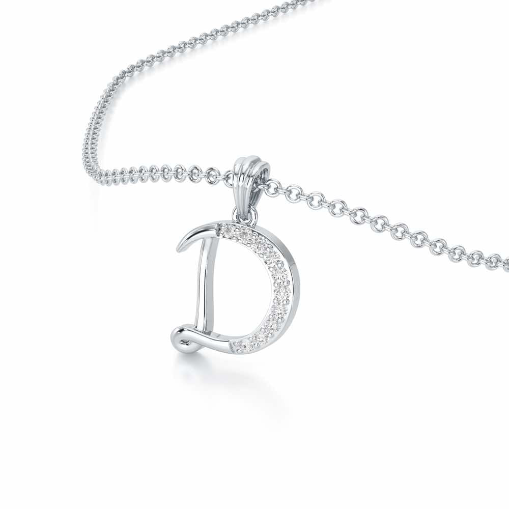 D-Luke Silver Pendant - White Gold - Image 2