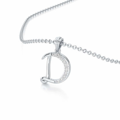 D-Luke Silver Pendant - White Gold - Image 2