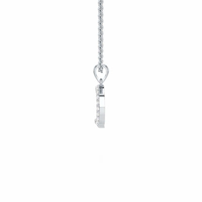 D-Luke Silver Pendant - White Gold - Image 3