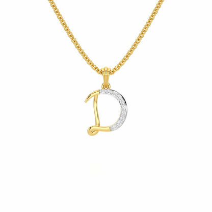 D-Luke Silver Pendant - Yellow Gold - Image 1