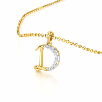 D-Luke Silver Pendant - Yellow Gold - Image 2