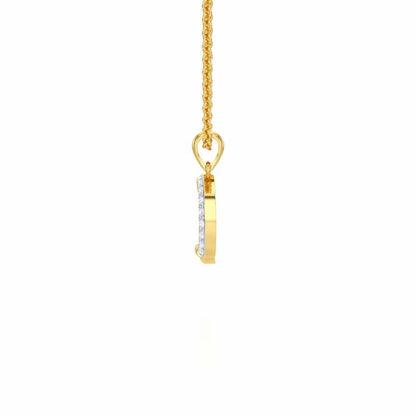D-Luke Silver Pendant - Yellow Gold - Image 3
