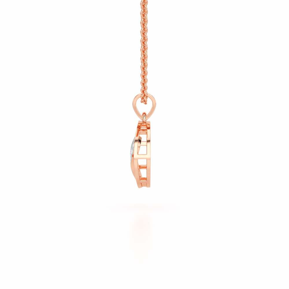 D-Spark Silver Pendant - Rose Gold - Image 3