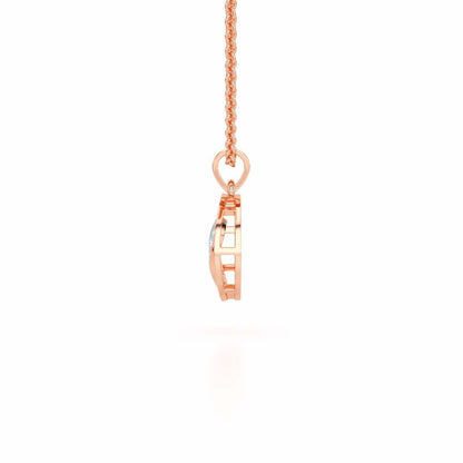 D-Spark Silver Pendant - Rose Gold - Image 3