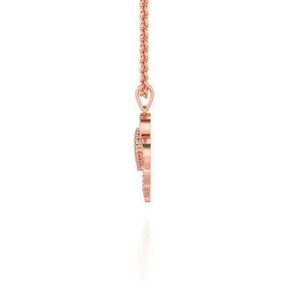 Dad's World Silver Pendant - Rose Gold - Image 3