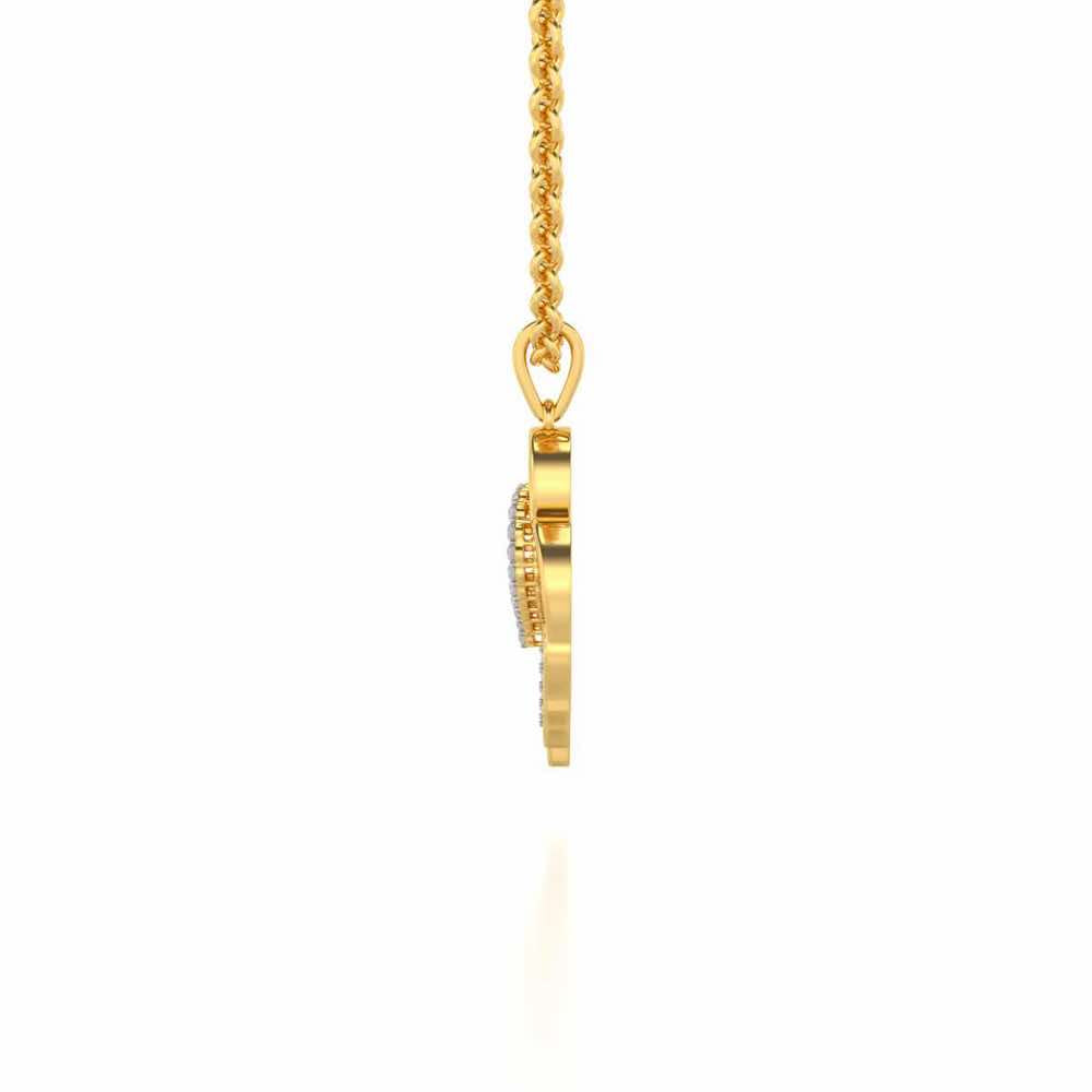 Dad's World Silver Pendant - Yellow Gold - Image 3