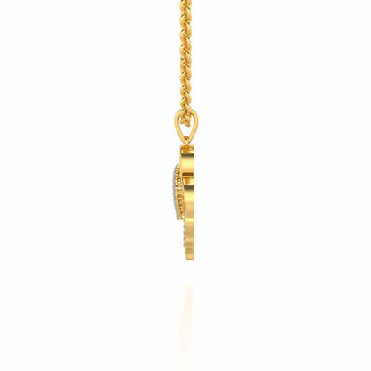 Dad's World Silver Pendant - Yellow Gold - Image 3