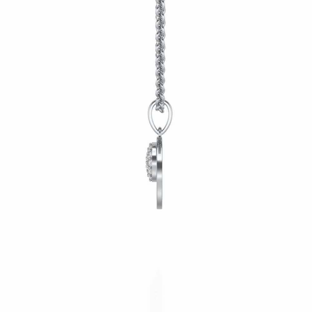 Dadcare Silver Pendant - White Gold - Image 3