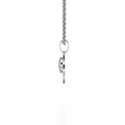 Dadcare Silver Pendant - White Gold - Image 3