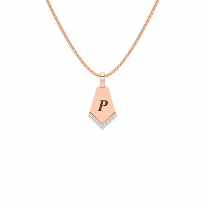 Dagger Shine Silver Pendant - Rose Gold - Image 1