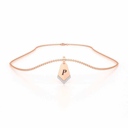Dagger Shine Silver Pendant - Rose Gold - Image 3