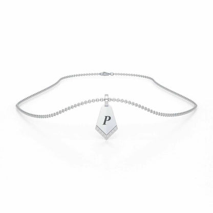 Dagger Shine Silver Pendant - White Gold - Image 3