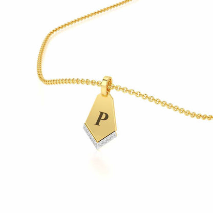 Dagger Shine Silver Pendant - Yellow Gold - Image 2