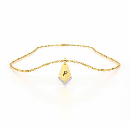 Dagger Shine Silver Pendant - Yellow Gold - Image 3