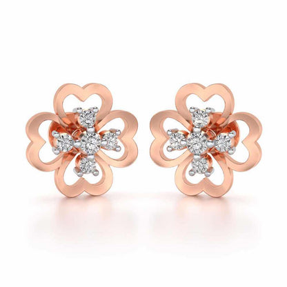 Dagon Silver Studs - Rose Gold - Image 1