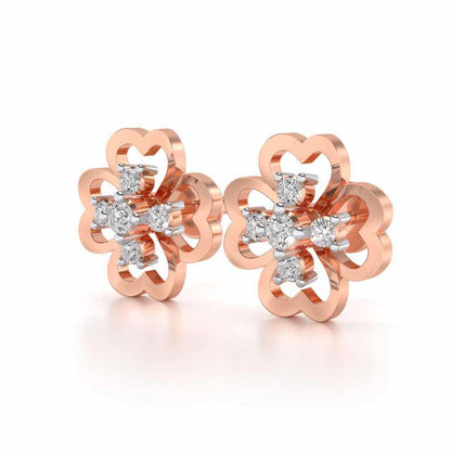 Dagon Silver Studs - Rose Gold - Image 3