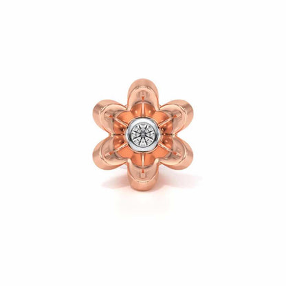 Daisy Silver Watch Pin - Rose Gold - Image 2