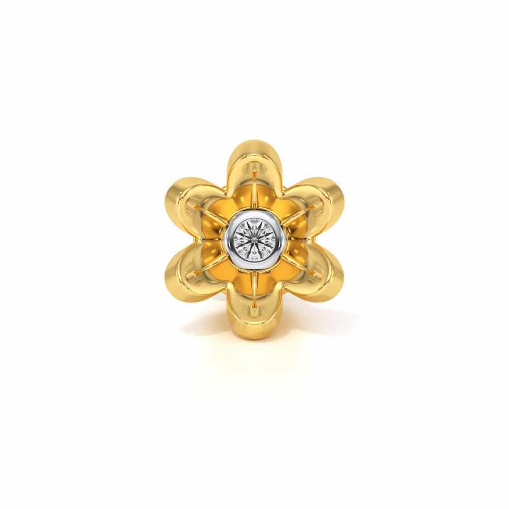Daisy Silver Watch Pin - Yellow Gold - Image 2
