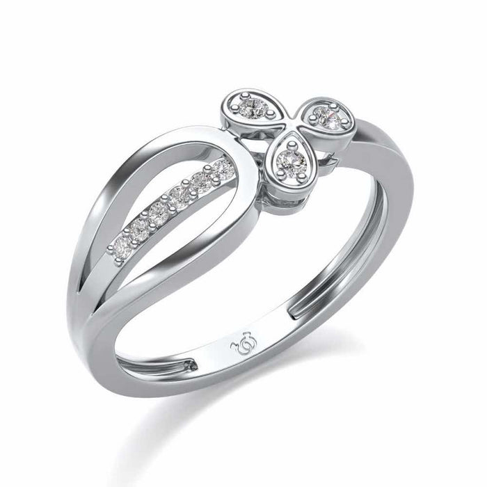 Daksha Silver Ring - White Gold - Image 1