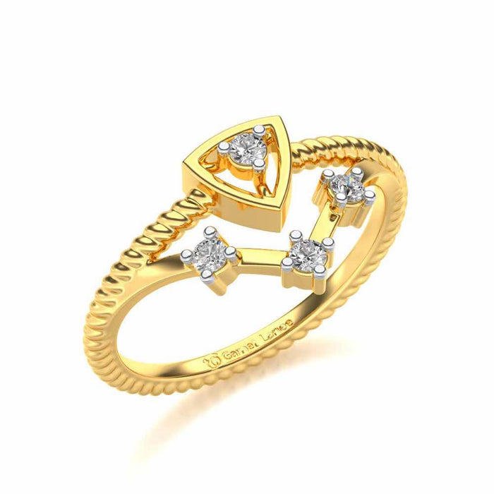 Dalja Silver Ring - Yellow Gold - Image 1