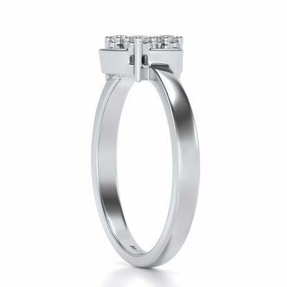 Damini Silver Ring - White Gold - Image 3
