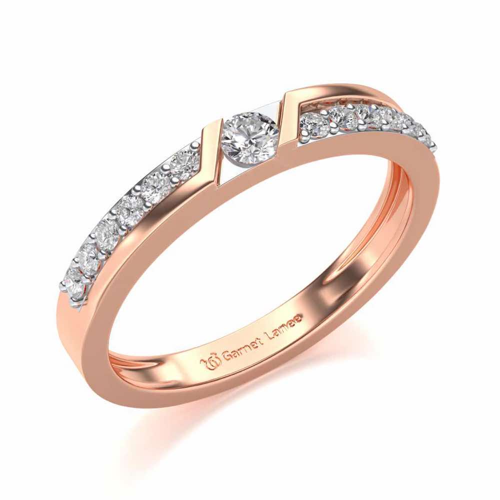 Damsel Solitaire Silver Ring