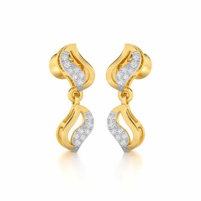 Dance Charms Silver Earrings - Yellow Gold - Image 2