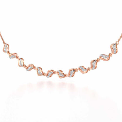 Dance Charms Silver Necklace - Rose Gold - Image 3