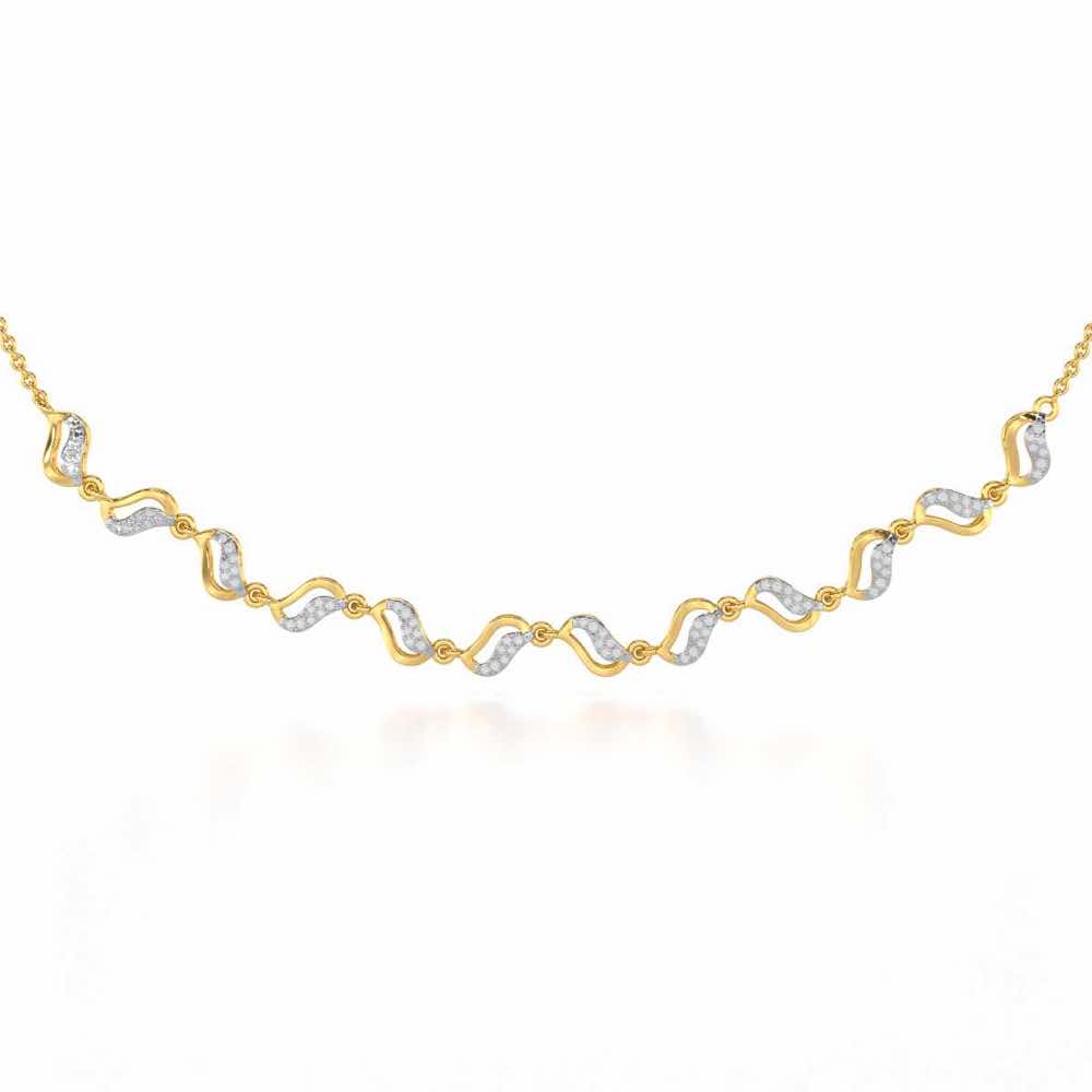 Dance Charms Silver Necklace - Yellow Gold - Image 1