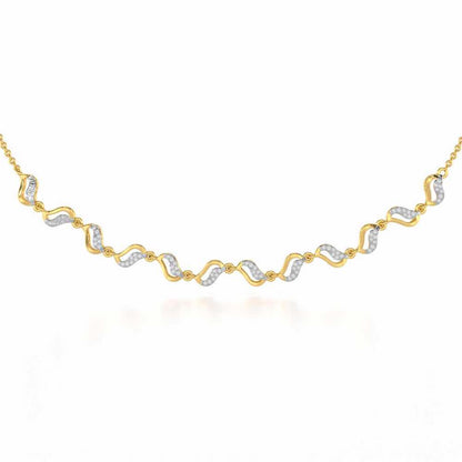 Dance Charms Silver Necklace - Yellow Gold - Image 1