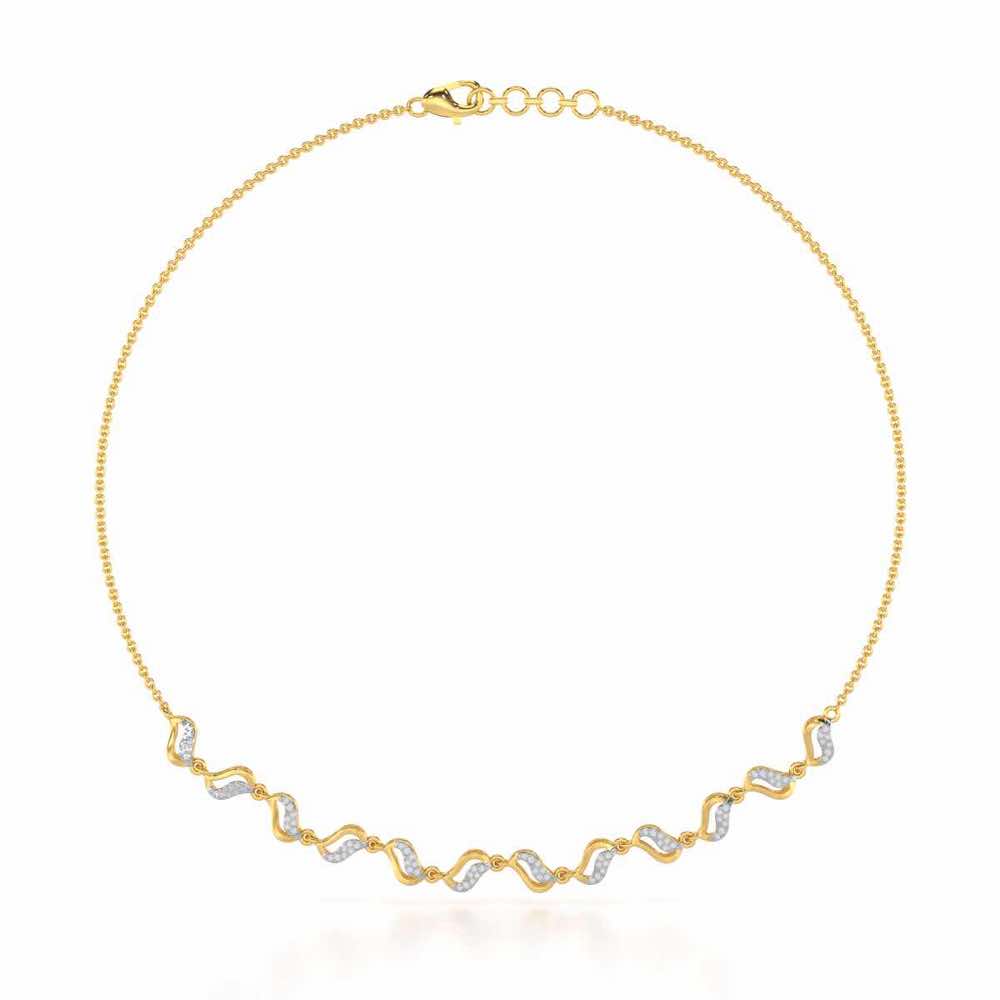 Dance Charms Silver Necklace - Yellow Gold - Image 2