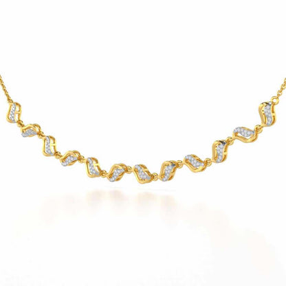 Dance Charms Silver Necklace - Yellow Gold - Image 3