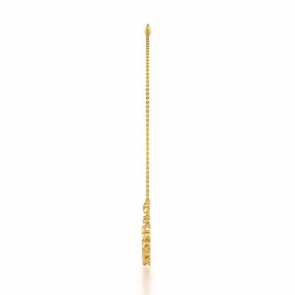 Dance Charms Silver Necklace - Yellow Gold - Image 4