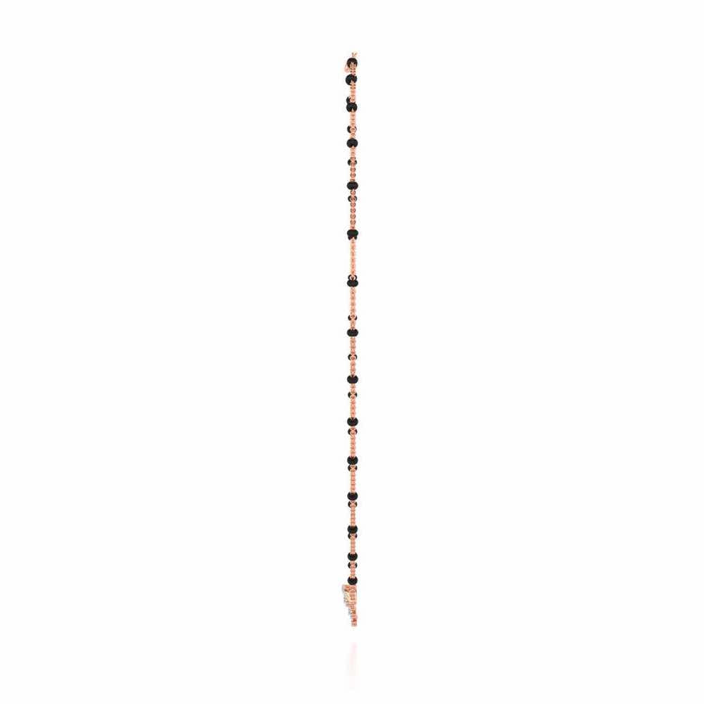 Dangle Moon Silver Mangalsutra - Rose Gold - Image 4